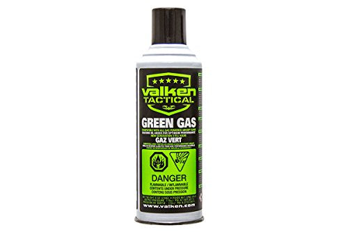 Valken 8oz Green Gas 115psi at 21 Celsius