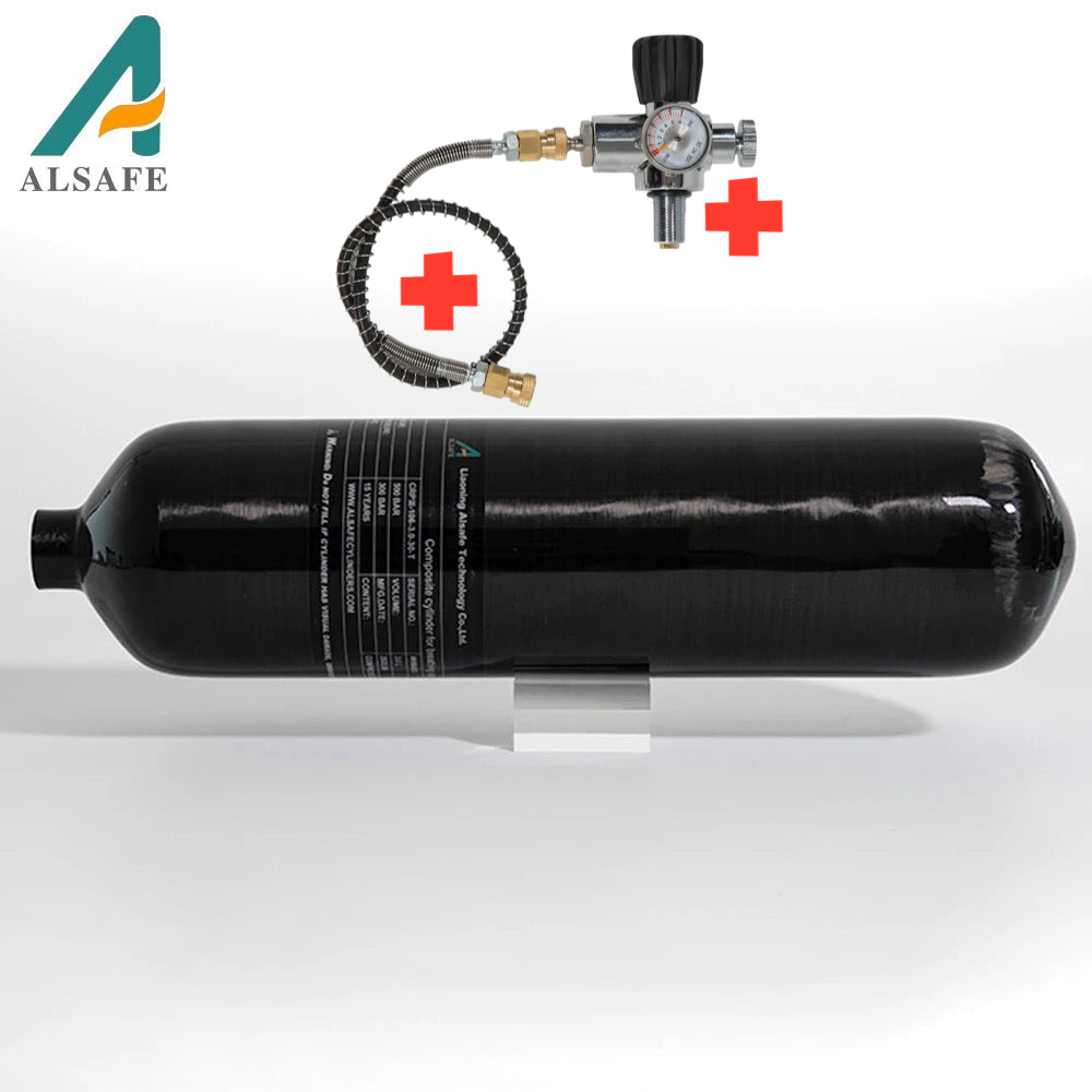 Alsafe 3l carbon fiber 300 bar cylinder with fill station