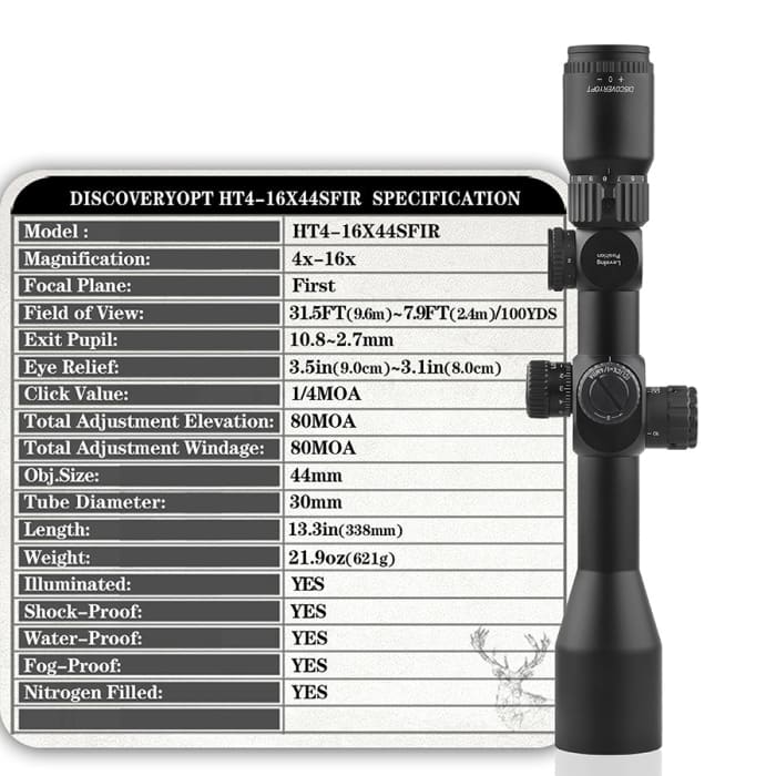 Discovery HT-GEN2 4-16X44 SFIR scope