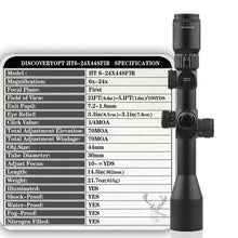 Load image into Gallery viewer, Discovery HT-GEN2 6-24X44 SFIR scope
