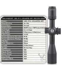 Load image into Gallery viewer, Discovery LHD-NV 4-16X44 SFIR SFP scope
