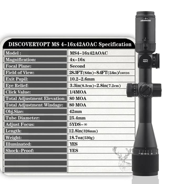 Discovery MS 4-16x42 AOAC scope