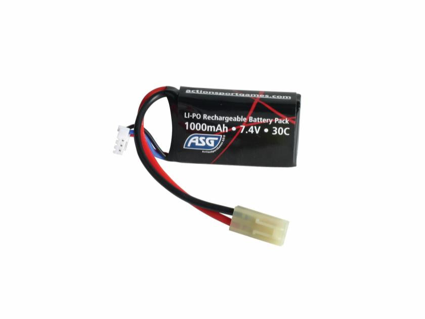 ASG 7,4V Battery, 1000 mAh, 30C, LI-PO