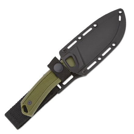 Kershaw Deschutes Skinner Olive w/Gut Hook StoneWash Blade