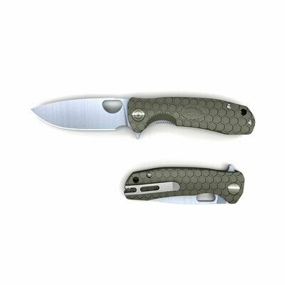 FS-GRN HONEY BADGER FLIPPER LR SMALL - GREEN