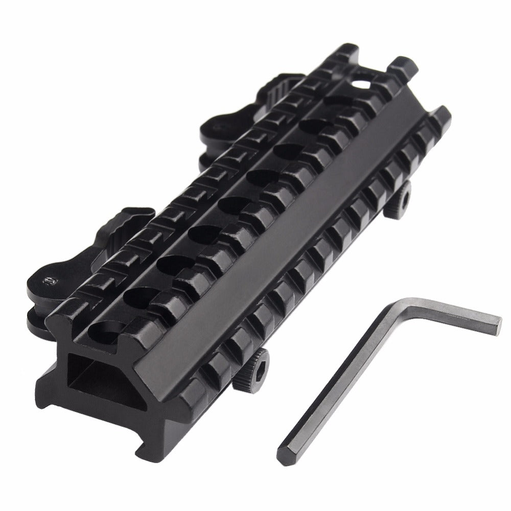 rail mount picatinny 45degree offset 13 slot with quick detach