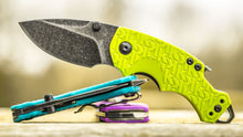 Load image into Gallery viewer, Kershaw Shuffle lime Handle w/BlackWash Blade Finish
