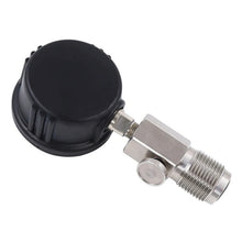 Load image into Gallery viewer, 350 Bar din check valve with bleed, 60mm manometer
