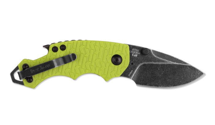 Kershaw Shuffle lime Handle w/BlackWash Blade Finish