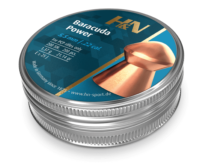 H&n Baracuda power 21.14 grain 5.5mm 200 tin