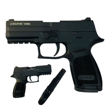 Load image into Gallery viewer, Ceonic p250 black blank pepper 9mm pistol
