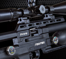 Load image into Gallery viewer, Reximex Throne Camo 5.5mm Regulated pcp rifle.
